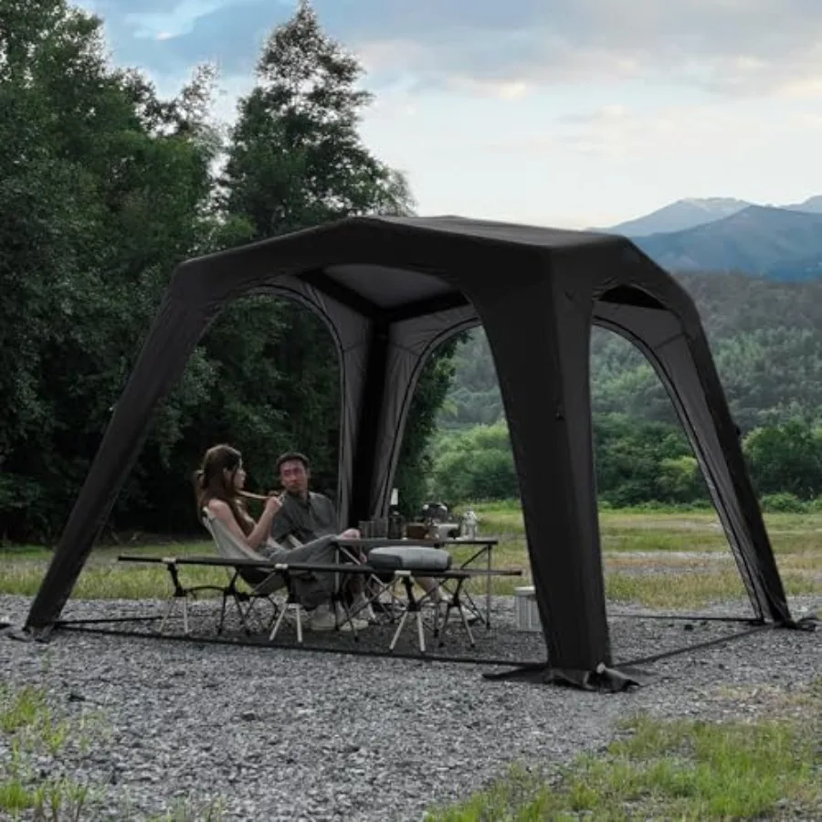 Camping tent tarp for 4-6 persons, PVC material, gray color, waterproof and easy-setup inflatable shelter for outdoor use
Camping tent tarp for 4-6 persons, PVC material, gray color, waterproof and easy-setup inflatable shelter for outdoor use
