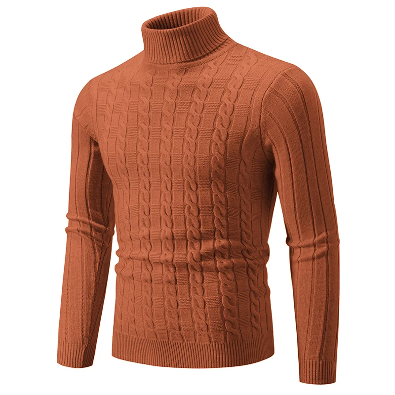 2025 New Turtleneck Pullover Men Slim Fit Knit Sweater Solid Color Long Sleeve Autumn Sweaters Men Casual Pullover Man Clothing
2025 New Turtleneck Pullover Men Slim Fit Knit Sweater Solid Color Long Sleeve Autumn Sweaters Men Casual Pullover Man Clothing
