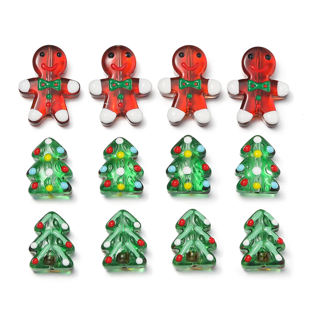 1Pcs Glass Beads Gingerbread Man Christmas Tree Loose Spacer Beads for DIY Bracelet Necklace Beaded Jewelry Making Accessories
1Pcs Glass Beads Gingerbread Man Christmas Tree Loose Spacer Beads for DIY Bracelet Necklace Beaded Jewelry Making Accessories