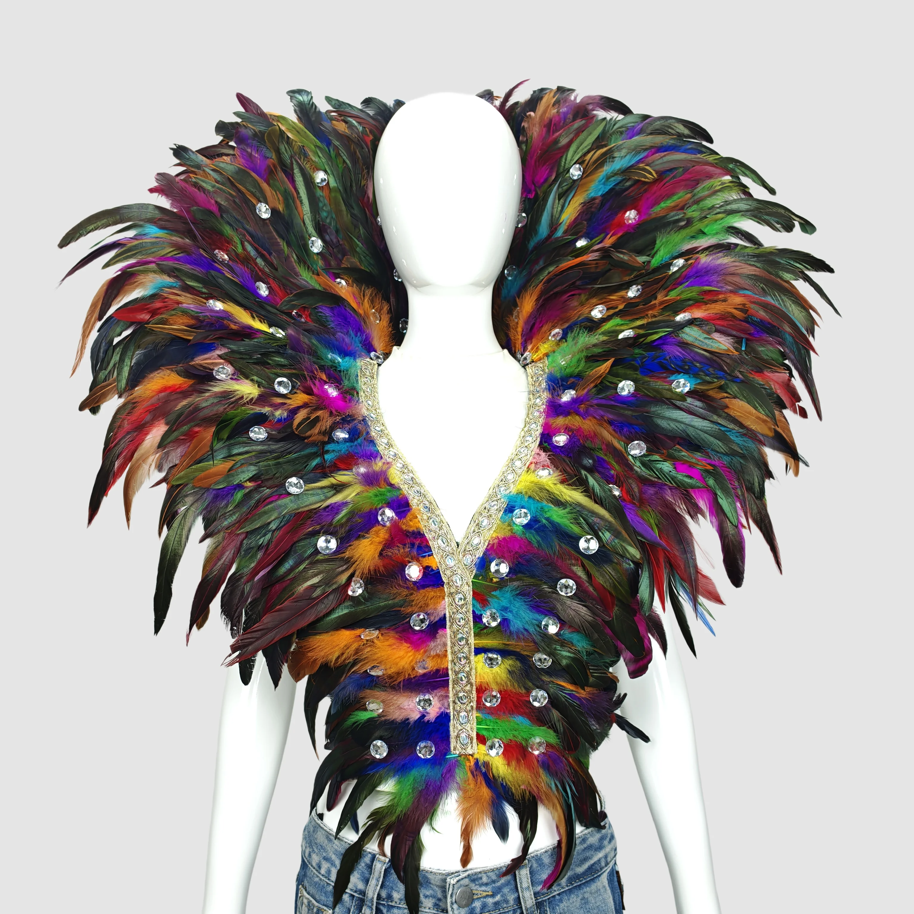 Luxury feather scarves, cosplay designer punk Halloween costumes carnival, feather punk carnival party costumes and accessories
Luxury feather scarves, cosplay designer punk Halloween costumes carnival, feather punk carnival party costumes and accessories