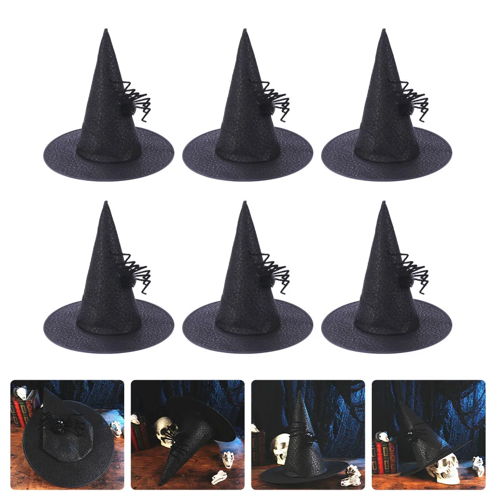 6 шт., шляпы ведьмы на Хэллоуин, черные, с широкими полями, удобные вечерние костюмы для косплея, аксессуары, шляпы ведьмы на Хэллоуин, кепки
6 шт., шляпы ведьмы на Хэллоуин, черные, с широкими полями, удобные вечерние костюмы для косплея, аксессуары, шляпы ведьмы на Хэллоуин, кепки