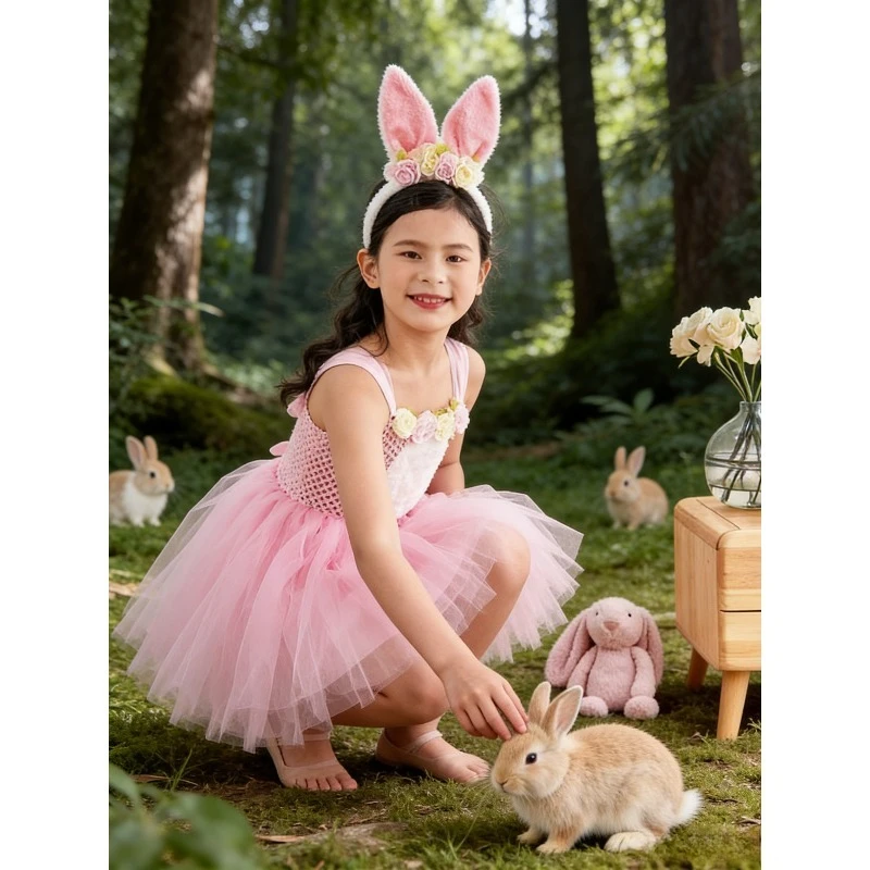 Bunny Costume Dress Fluffy Rabbit Ears Tulle Princess Dress Festival Party Stage Performance Celebration Lovely Outfit Wear Suit
Bunny Costume Dress Fluffy Rabbit Ears Tulle Princess Dress Festival Party Stage Performance Celebration Lovely Outfit Wear Suit