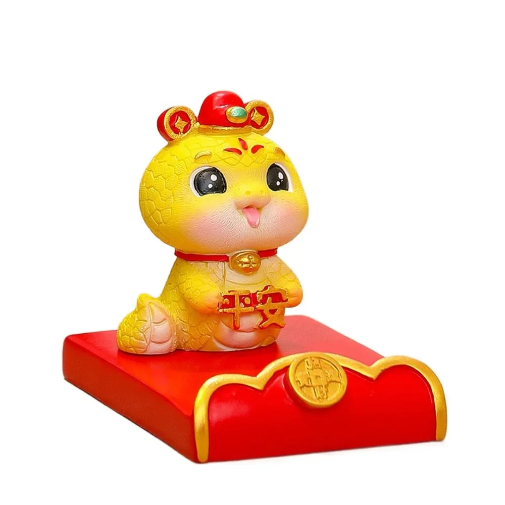 Figurine Snake Year Mascot Phone Stand Resin Craft China-Chic Mobile Phone Bracket Ornaments Slot Design Red
Figurine Snake Year Mascot Phone Stand Resin Craft China-Chic Mobile Phone Bracket Ornaments Slot Design Red