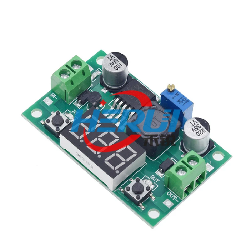 LM2596S High power module DC-DC adjustable voltage regulator The power module has a digital display
LM2596S High power module DC-DC adjustable voltage regulator The power module has a digital display