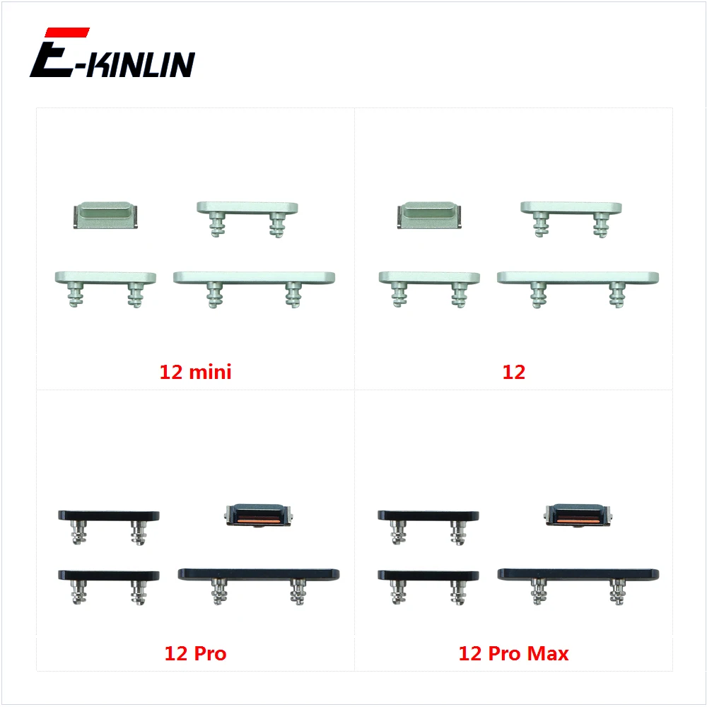 Full Sets Side Button For iPhone 12 mini 12 Pro Max Power On Off Lock Volume Switch Button Mute Silent Key Set
Full Sets Side Button For iPhone 12 mini 12 Pro Max Power On Off Lock Volume Switch Button Mute Silent Key Set