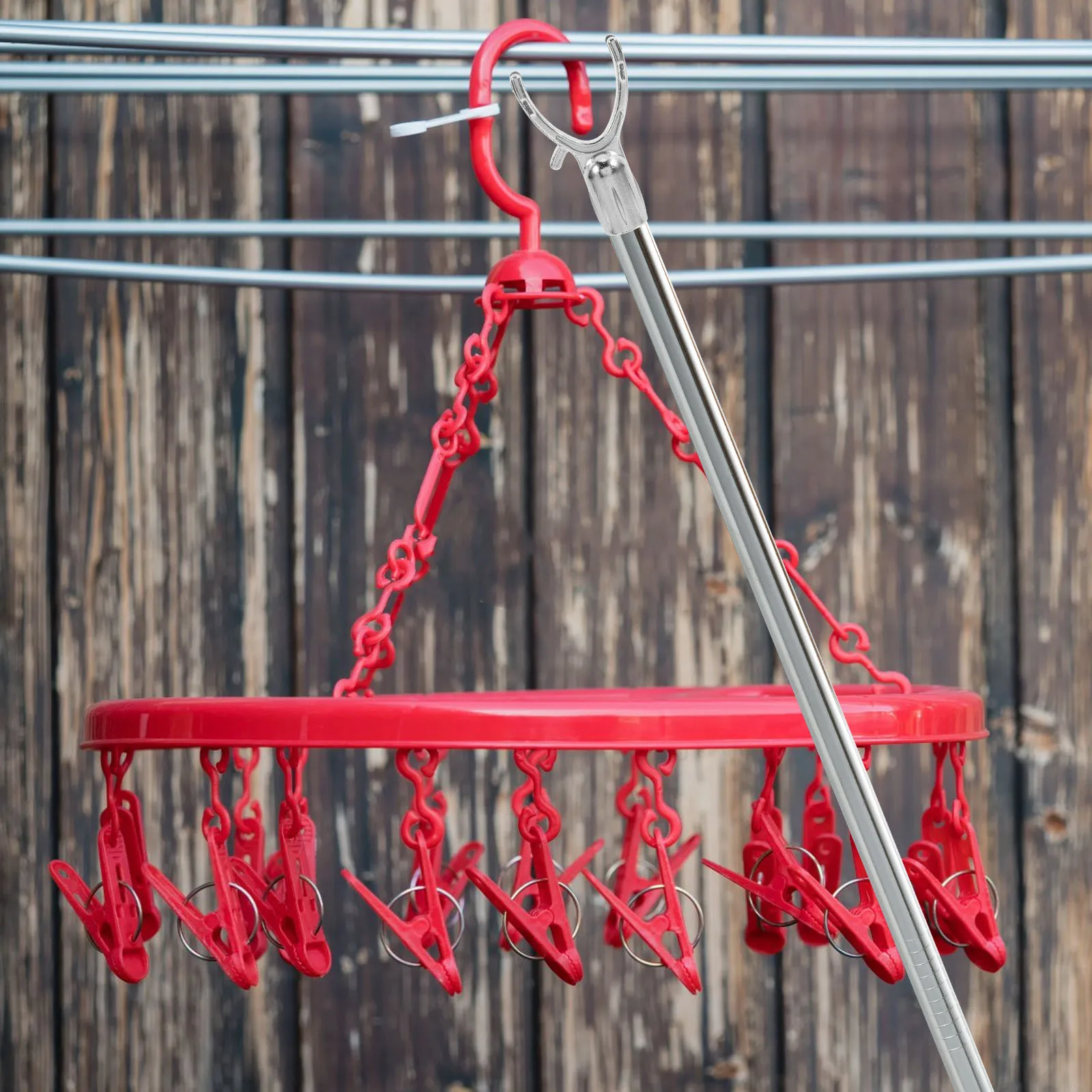 5Pcs Heavy Duty Aluminum Garment Hanging Pole for High Shelf Access Extendable Clothes Reaching Tool for Wardrobe Ceiling Use
5Pcs Heavy Duty Aluminum Garment Hanging Pole for High Shelf Access Extendable Clothes Reaching Tool for Wardrobe Ceiling Use