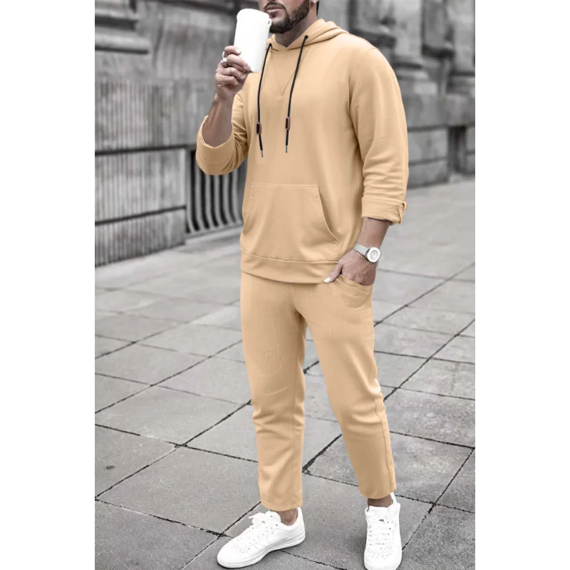 Men's Light Blue Hooded Tracksuit 2-Piece Set Casual Long Sleeve Hoodie and Jogger Pants Sports Suit
Men's Light Blue Hooded Tracksuit 2-Piece Set Casual Long Sleeve Hoodie and Jogger Pants Sports Suit
