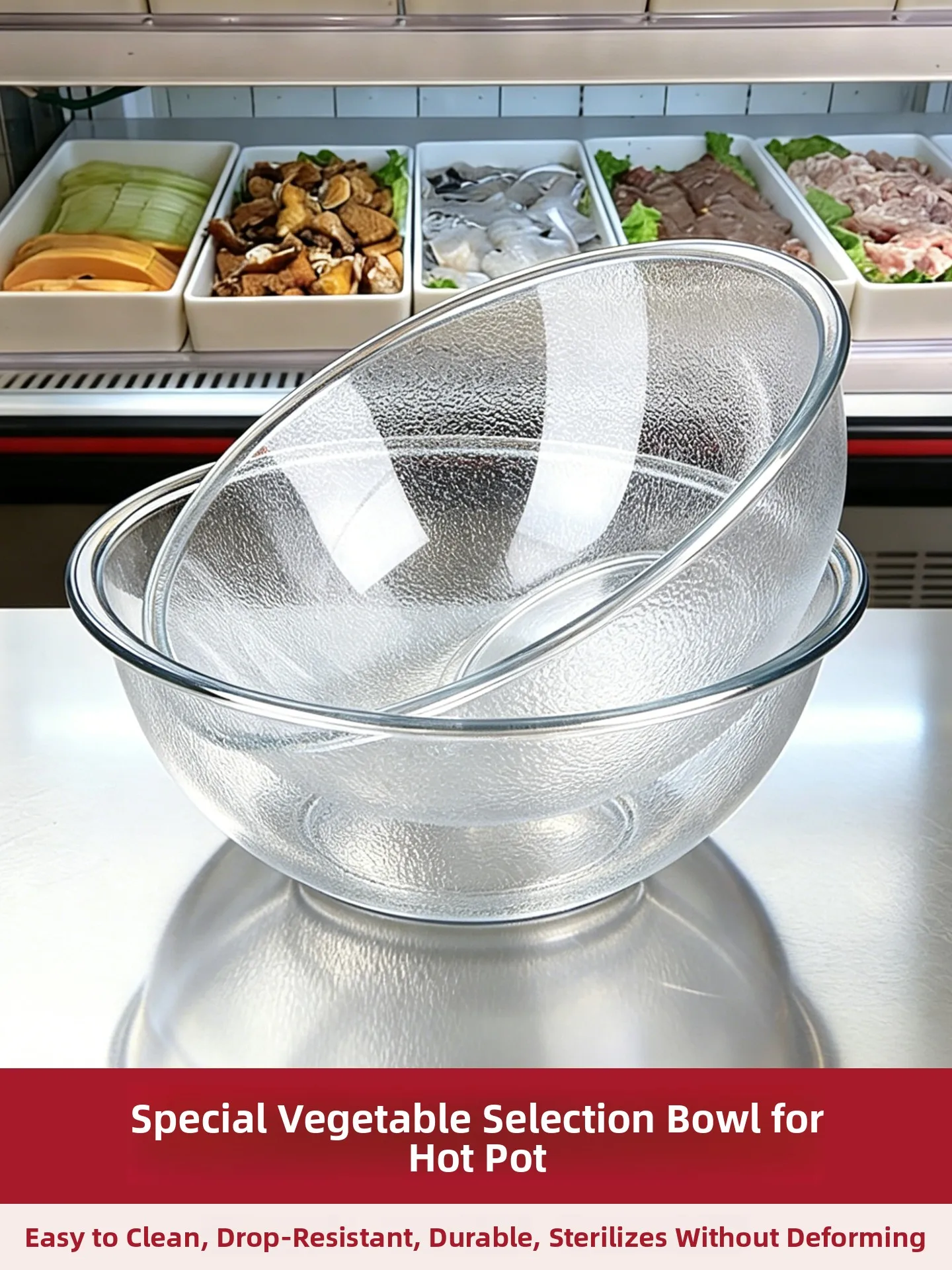 Acrylic Plastic Transparent round Shape Selection Basin for Hot Pot Dining Utensils Easy to Clean Restaurant Grade Simple Design
Acrylic Plastic Transparent round Shape Selection Basin for Hot Pot Dining Utensils Easy to Clean Restaurant Grade Simple Design