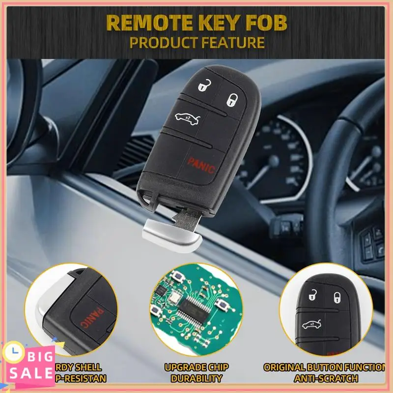 Better-Key Fob Replacement Keyless Entry 4 Buttons For Chrysler 200 300 Dodge Challenger Charger 68155686AB M3M-40821302
Better-Key Fob Replacement Keyless Entry 4 Buttons For Chrysler 200 300 Dodge Challenger Charger 68155686AB M3M-40821302
