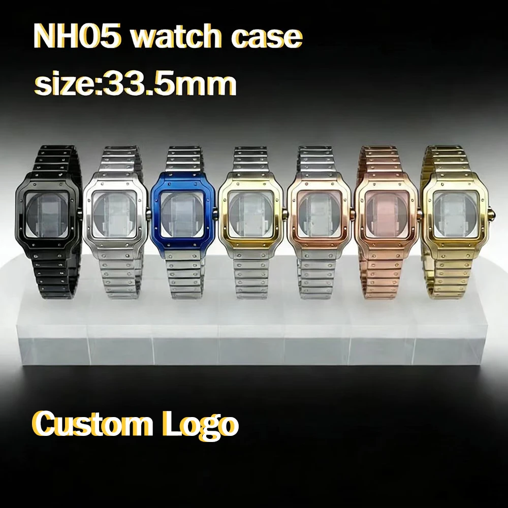 Fashion square case NH05 case women's stainless steel case suitable for NH05 movement watch modification accessories
Fashion square case NH05 case women's stainless steel case suitable for NH05 movement watch modification accessories