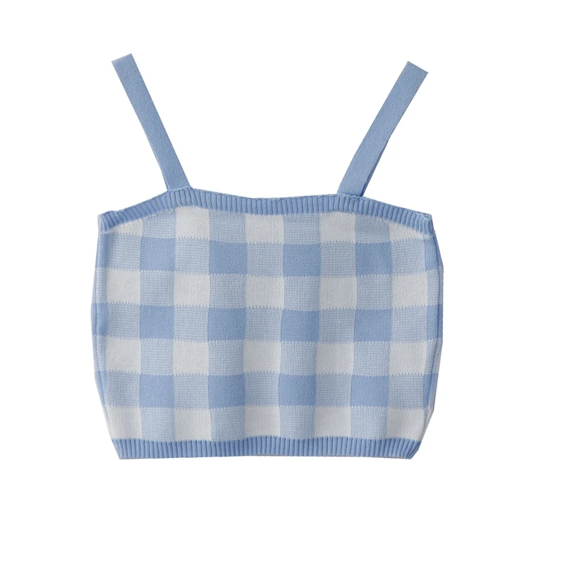 2026 New Women Fashion All-match Sleeveless Sweater Basic Knitted Camisole Multi Color Plaid Slim Short Bottoming Vest Tops
2026 New Women Fashion All-match Sleeveless Sweater Basic Knitted Camisole Multi Color Plaid Slim Short Bottoming Vest Tops