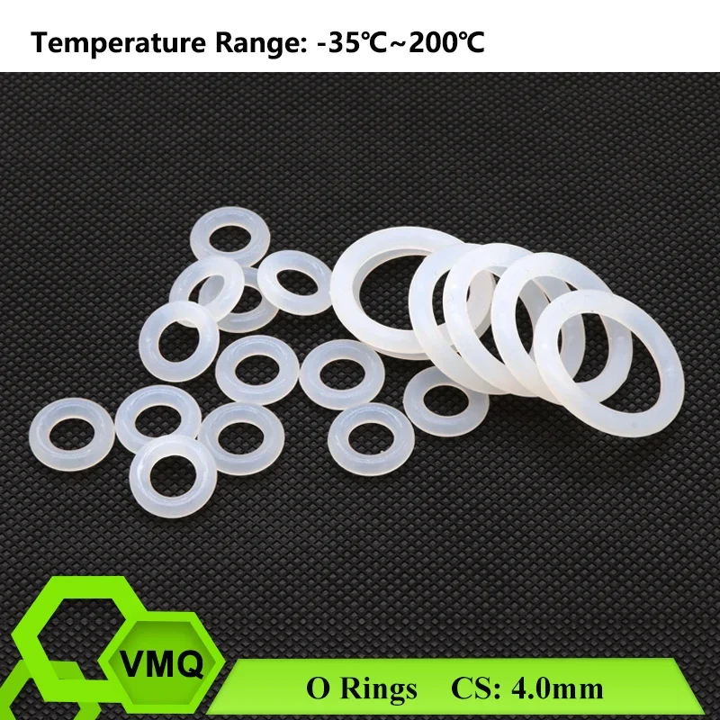 10/50Pcs White Food Grade Silicone O Ring Gasket CS 4.0mm OD 12~150mm Waterproof Washer Round O Shape VMQ O Rings Silicone Ring
10/50Pcs White Food Grade Silicone O Ring Gasket CS 4.0mm OD 12~150mm Waterproof Washer Round O Shape VMQ O Rings Silicone Ring