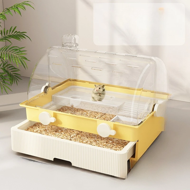 Hamster cage special oversized luxury villa, autumn and winter drawer type basic transparent feeding box
Hamster cage special oversized luxury villa, autumn and winter drawer type basic transparent feeding box
