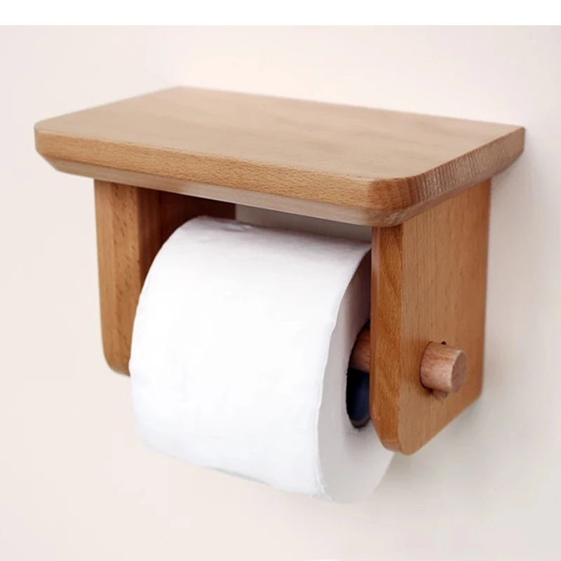 Simplicity Solid Wood Tissue Holder Toilet Room Roll Paper Beech Storage Rack Household
Simplicity Solid Wood Tissue Holder Toilet Room Roll Paper Beech Storage Rack Household