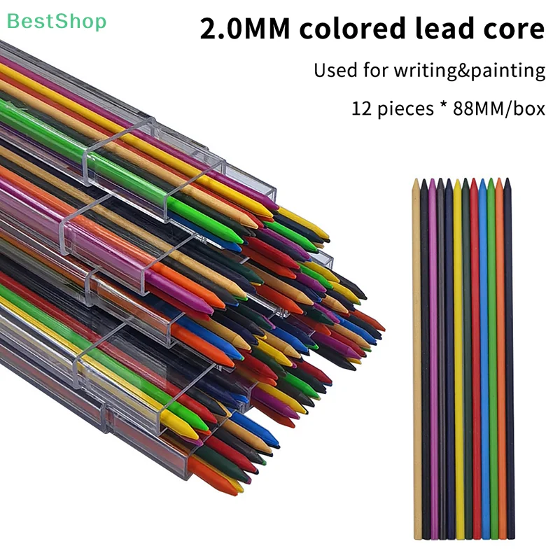 1/3/5 Tubes 2.0mm Colored Lead Core Student Art Painting Pencil Replacement Core Erasable Automatic Colored Pencil Core
1/3/5 Tubes 2.0mm Colored Lead Core Student Art Painting Pencil Replacement Core Erasable Automatic Colored Pencil Core