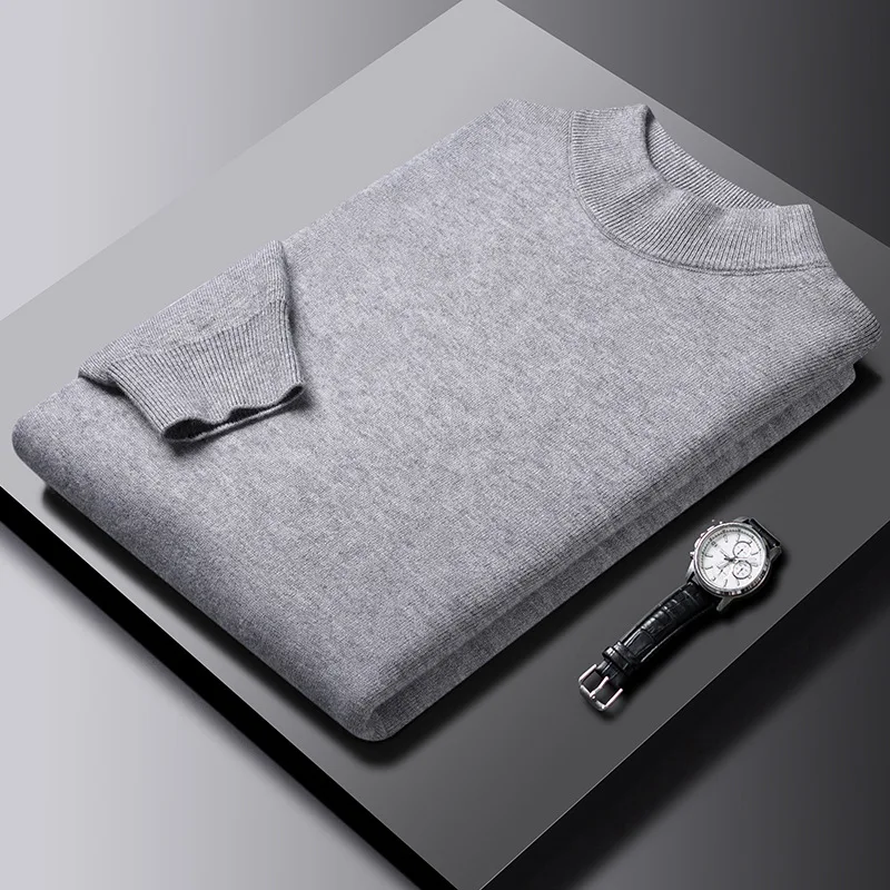 Men's Spring O-Neck Sweater Male Winter Rollneck Warm Pure Wool Knitted Sweater Autumn Keep Warm Jumper Ultra Thin Pullovers
Men's Spring O-Neck Sweater Male Winter Rollneck Warm Pure Wool Knitted Sweater Autumn Keep Warm Jumper Ultra Thin Pullovers