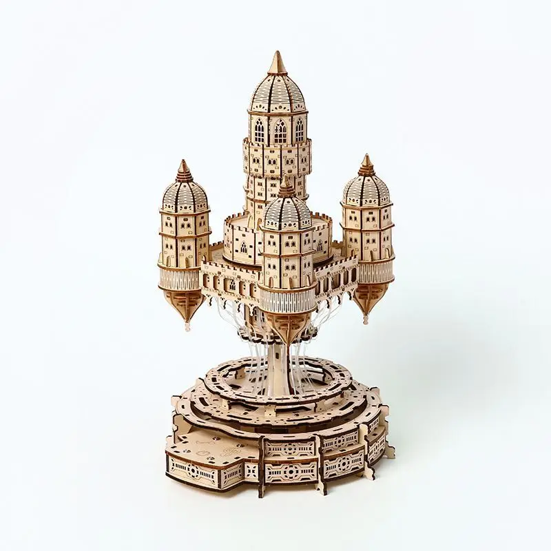 Handmade DIY Sky City With Light 3D Three-dimensional Puzzle Wooden Assembling Model Educational Adult Toys
Handmade DIY Sky City With Light 3D Three-dimensional Puzzle Wooden Assembling Model Educational Adult Toys