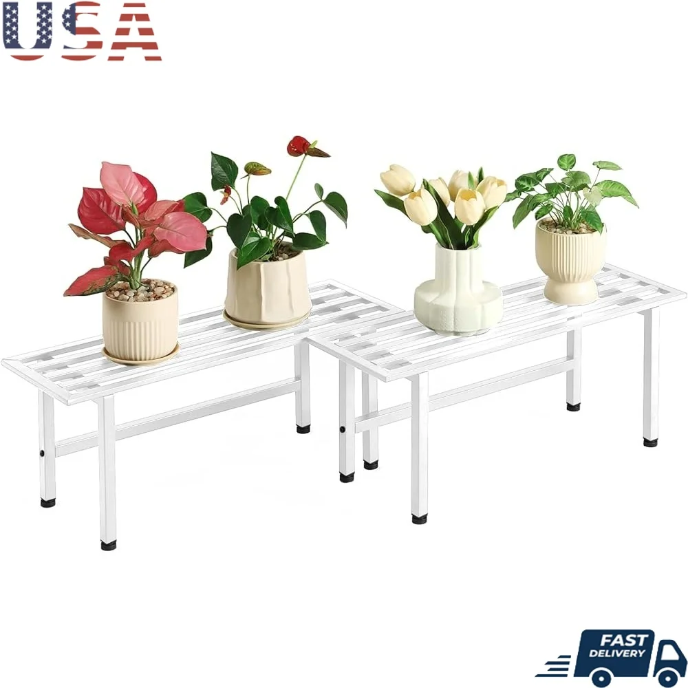 2 Pack Heavy Duty Metal Plant Stand Indoor Outdoor 1 Tier Multiple Plant Shelf Adjustable Feet Sturdy Construction Easy Assemble
2 Pack Heavy Duty Metal Plant Stand Indoor Outdoor 1 Tier Multiple Plant Shelf Adjustable Feet Sturdy Construction Easy Assemble
