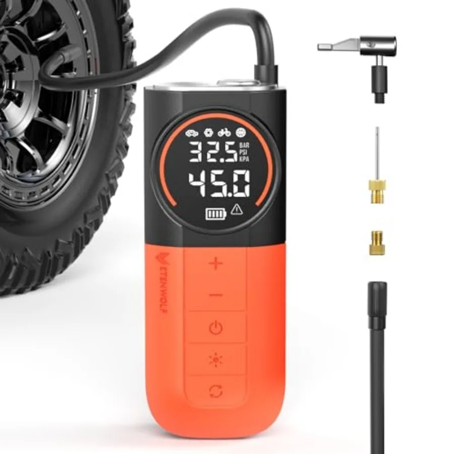 S1 Tire Inflator Portable Air Compressor 160PSI Air Pump for Car Tires Bike Motorcycle Balls Fast Inflation Tire Pump Cordless
S1 Tire Inflator Portable Air Compressor 160PSI Air Pump for Car Tires Bike Motorcycle Balls Fast Inflation Tire Pump Cordless