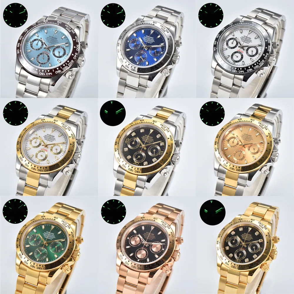 39.3mm luxury men's VK63 quartz wristwatch stainless steel bracelet with folding safety buckle for VK63 quartz movement watchmod
39.3mm luxury men's VK63 quartz wristwatch stainless steel bracelet with folding safety buckle for VK63 quartz movement watchmod