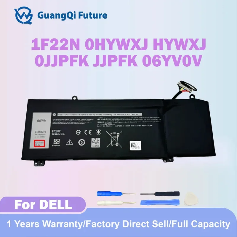1F22N 15.2V 3947mAh 60Wh New High Quality Laptop Battery For Dell G7 15 7590,G7 15 7790,G5 15 5590,G5 5590,G7 7590 7790,Alienwar
1F22N 15.2V 3947mAh 60Wh New High Quality Laptop Battery For Dell G7 15 7590,G7 15 7790,G5 15 5590,G5 5590,G7 7590 7790,Alienwar