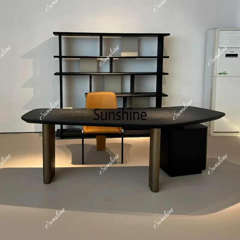 Italian minimalist desk light luxury, solid wood office, design, workbench
Italian minimalist desk light luxury, solid wood office, design, workbench