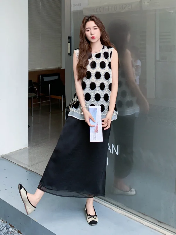 Bohemian Style Hollow out round Neck Sleeveless Printed Skirt Two Piece Set Summer Design Sensation Women's Dress
Bohemian Style Hollow out round Neck Sleeveless Printed Skirt Two Piece Set Summer Design Sensation Women's Dress