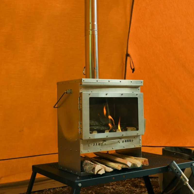 Outdoor Wood-burning Stove Stainless Steel Household Camp Cooking Stove Rounded Edges High Strength Winter Camping Equipment
Outdoor Wood-burning Stove Stainless Steel Household Camp Cooking Stove Rounded Edges High Strength Winter Camping Equipment