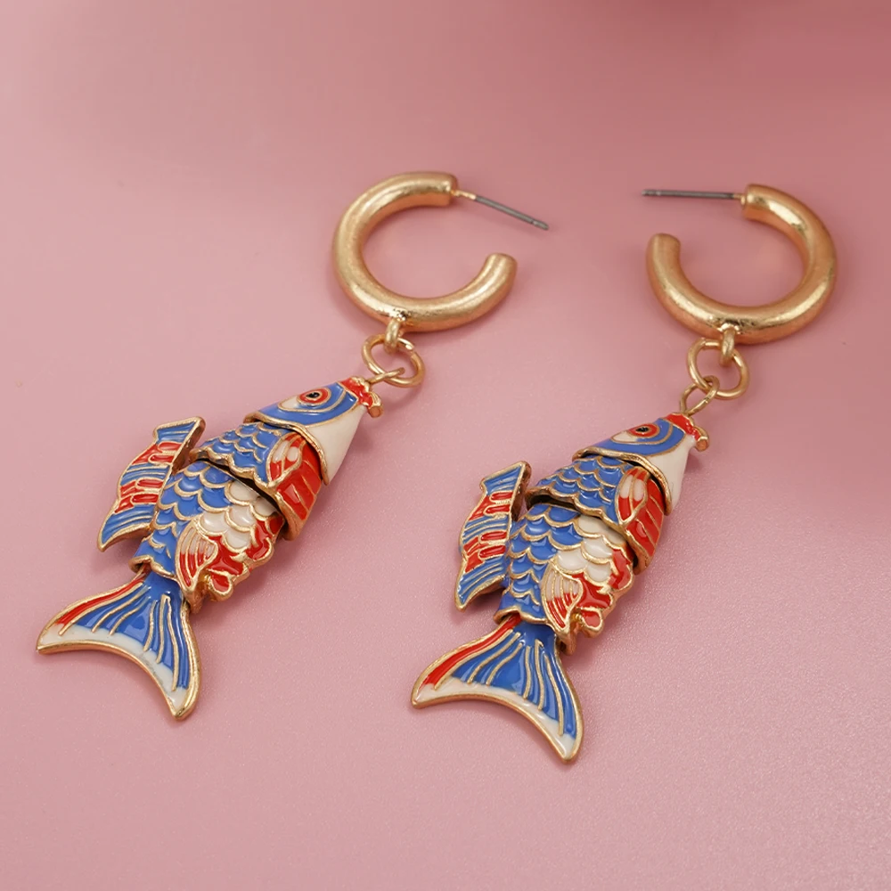 Lucky Carp Earrings Unique Birthday Jewelry Gift Holiday Accessories Simple Atmosphere All-around Women Send Mom And Wife
Lucky Carp Earrings Unique Birthday Jewelry Gift Holiday Accessories Simple Atmosphere All-around Women Send Mom And Wife