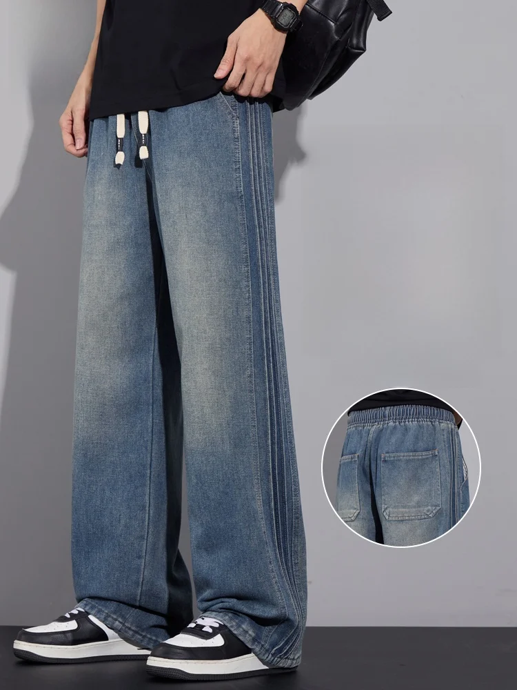 Ретро-джинсы в американском стиле, свободные, прямые, весна-осень, для мужчин и подростков, повседневные брюки из хлопка, полиэстера и регенерированного волокна
Ретро-джинсы в американском стиле, свободные, прямые, весна-осень, для мужчин и подростков, повседневные брюки из хлопка, полиэстера и регенерированного волокна