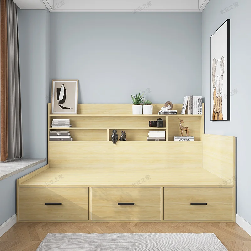 Customized single tatami bed cabinet integrated high box storage small apartment children's room solid wood adult 1 meter 2
Customized single tatami bed cabinet integrated high box storage small apartment children's room solid wood adult 1 meter 2