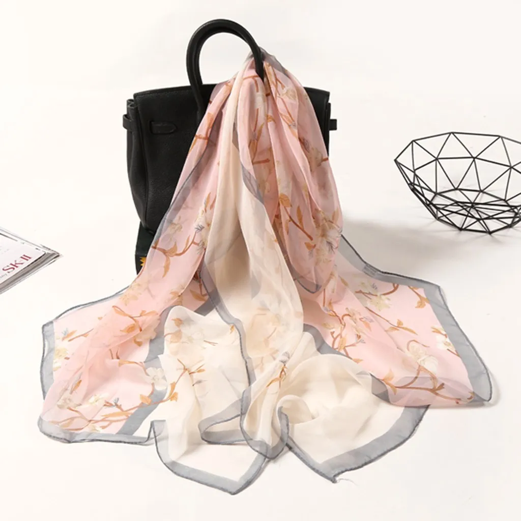 Soft Silk Scarves Scarfs Lady Beach Towel Foreign Shawl Scarf For Women Luxury Echarpe Elegant Floral Print Neck Warm Hijab
Soft Silk Scarves Scarfs Lady Beach Towel Foreign Shawl Scarf For Women Luxury Echarpe Elegant Floral Print Neck Warm Hijab