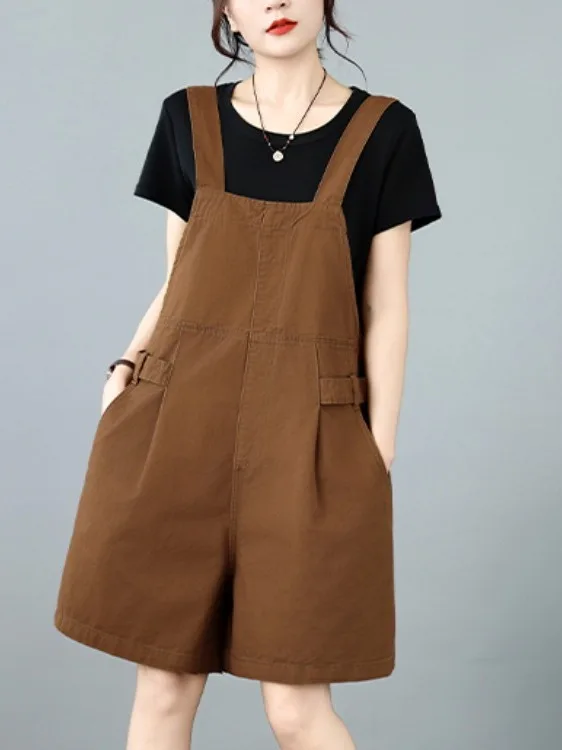 Casual Loose plus Size Women's Cargo Pants Wide Leg Five-Pointed Pure Color Versatile Workwear Trousers for Plump Ladies
Casual Loose plus Size Women's Cargo Pants Wide Leg Five-Pointed Pure Color Versatile Workwear Trousers for Plump Ladies
