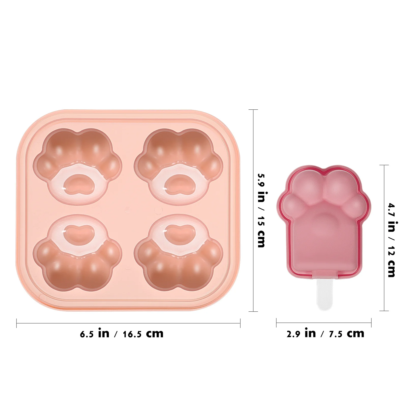 4Pcs Cat Paw Ice Cube Box Silicone Ice Molds Claw Shape Popsicle Tray Flexible Candy Chocolate Jelly Mold Maker
4Pcs Cat Paw Ice Cube Box Silicone Ice Molds Claw Shape Popsicle Tray Flexible Candy Chocolate Jelly Mold Maker
