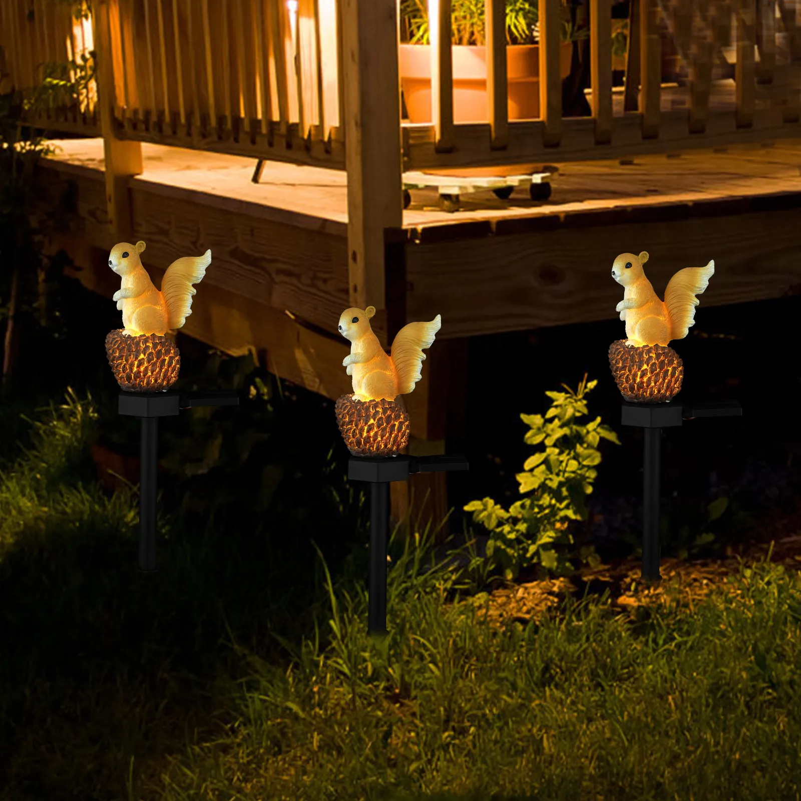 Cartoon Squirrel Resin Solar Lamp Outdoor Stake Light Garden Decoration Waterproof Glow Yard Pathway Lawn L
Cartoon Squirrel Resin Solar Lamp Outdoor Stake Light Garden Decoration Waterproof Glow Yard Pathway Lawn L