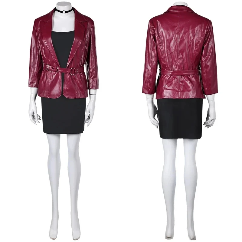 Maria Cosplay Wine Red Jacket Costume Silent Game Hill 2 Re Role Play Dress Belt Outfits Women Disguise Halloween Party Su yy:89
Maria Cosplay Wine Red Jacket Costume Silent Game Hill 2 Re Role Play Dress Belt Outfits Women Disguise Halloween Party Su yy:89