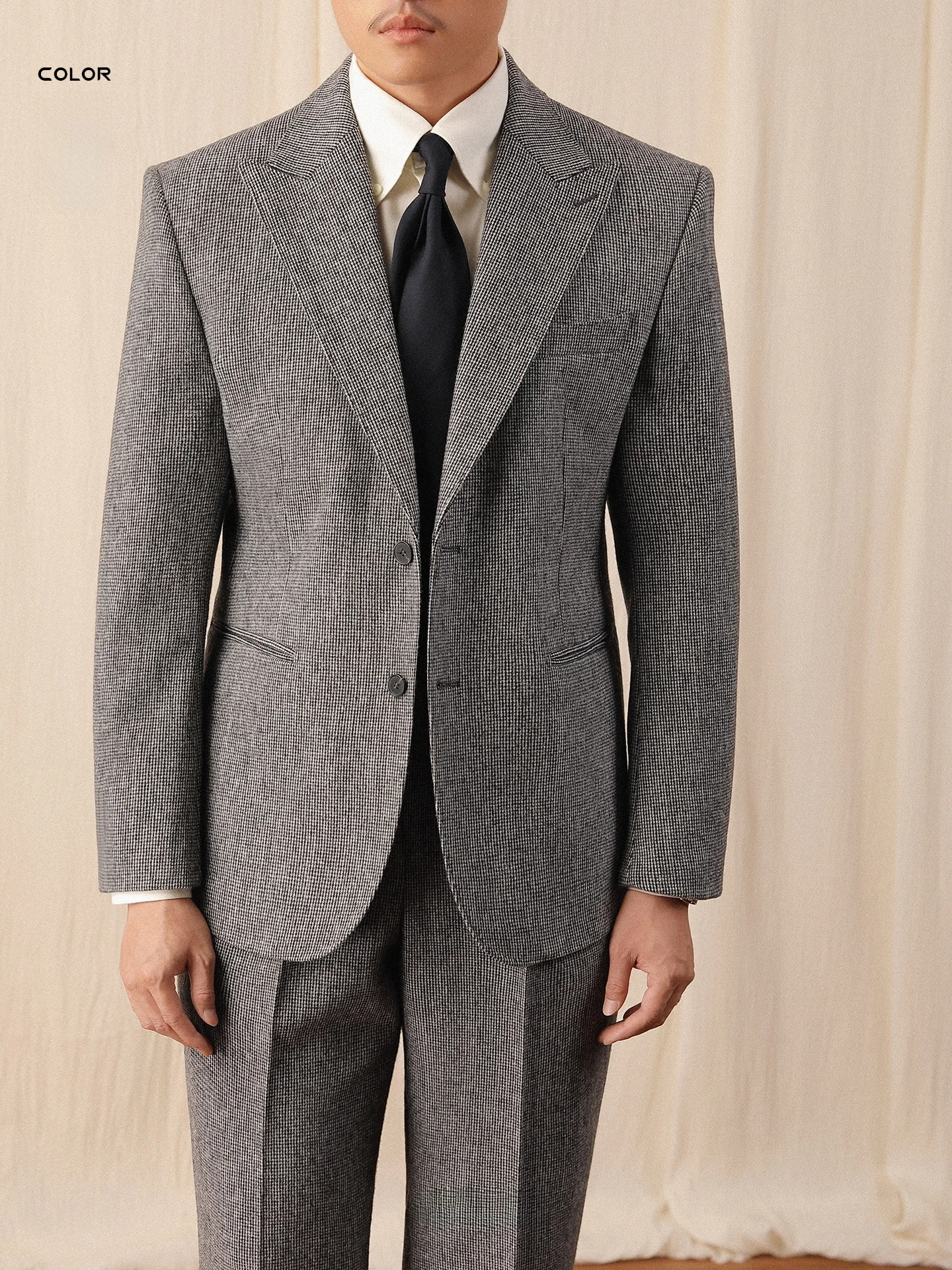 Busin Casual Men's Slim Fit Wool Suiting Jaet Autumn Winter Warm Outerwear with Guap Collar No Ironing Required
Busin Casual Men's Slim Fit Wool Suiting Jaet Autumn Winter Warm Outerwear with Guap Collar No Ironing Required