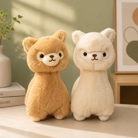 1pc Kawaii Simulation Alpaca Plush Toys Soft Plush Llama Dolls Stuffed Animal Pillow Nice Friends Birthday Gift Room Decor