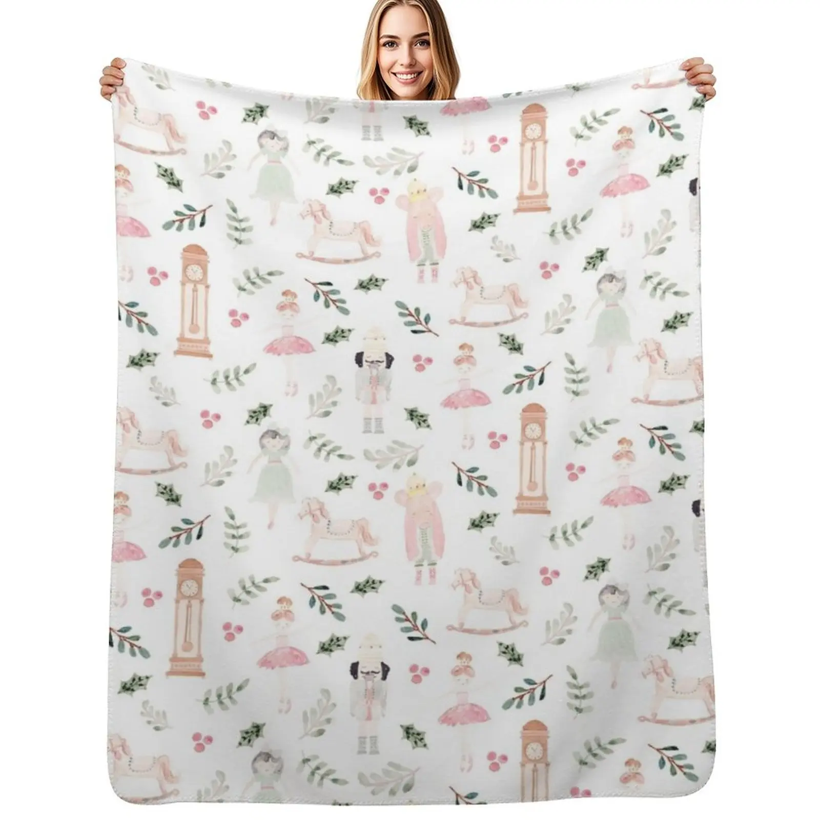 The Nutcracker watercolor Throw Blanket Soft Solid Color Blanket for Couch Bed
The Nutcracker watercolor Throw Blanket Soft Solid Color Blanket for Couch Bed