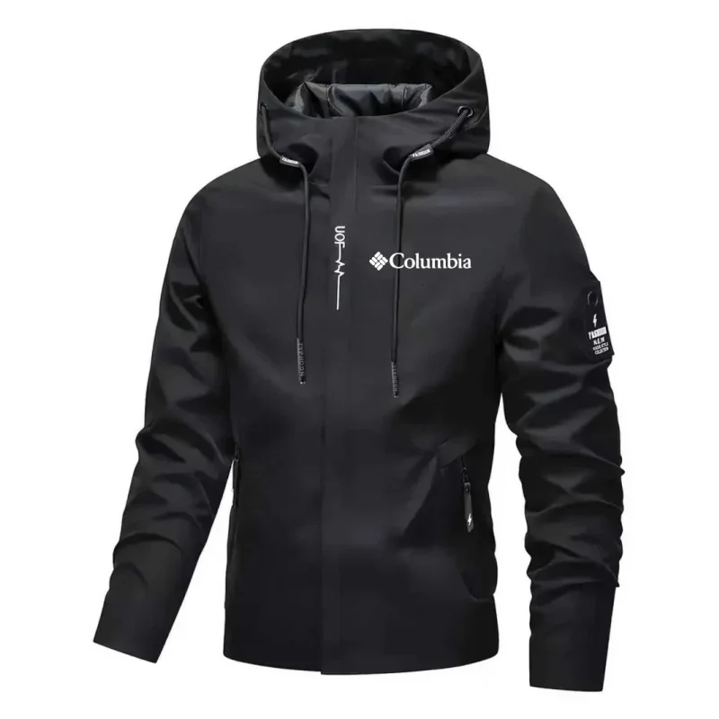 Windproof Men's Lightweight Zippered Printed Graphic Jacket with Waterproof Hood and Adjustable Drawstring Closure
Windproof Men's Lightweight Zippered Printed Graphic Jacket with Waterproof Hood and Adjustable Drawstring Closure