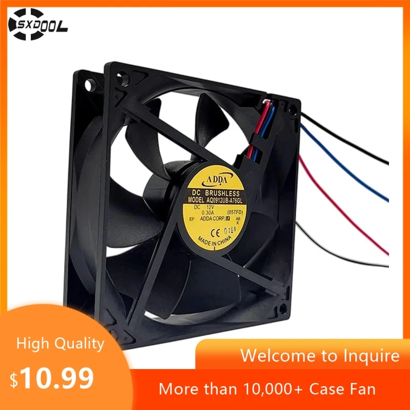 Для ADDA AQ0912UB-A76GL 90x90x25 мм DC 12 В 0,30 А промышленный охлаждающий вентилятор с двойным шарикоподшипником и датчиком оборотов в минуту
Для ADDA AQ0912UB-A76GL 90x90x25 мм DC 12 В 0,30 А промышленный охлаждающий вентилятор с двойным шарикоподшипником и датчиком оборотов в минуту