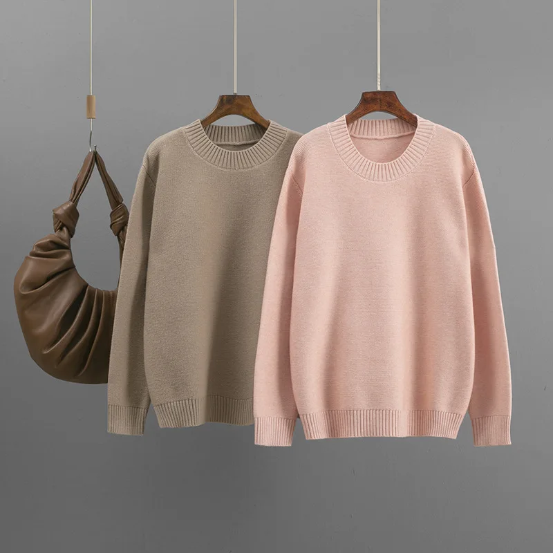 Solid Pullovers Long Sleeve Women O Neck Jumpers Knitted Sweater Loose Fit Slight Strech 2025 Basics Casual Sweaters Autumn
Solid Pullovers Long Sleeve Women O Neck Jumpers Knitted Sweater Loose Fit Slight Strech 2025 Basics Casual Sweaters Autumn