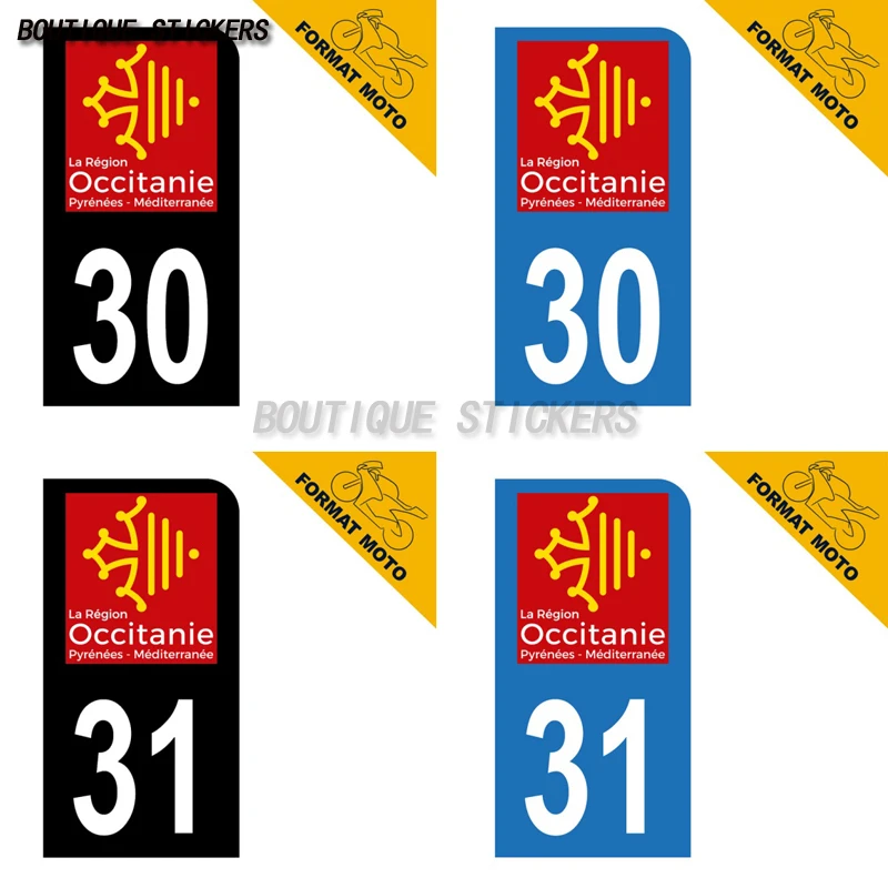 2PcsAutocollant plaque d'immatriculation française noir bleu Moto Scooter département30 Gard 31 Haute-Garonne motorcycle sticker
2PcsAutocollant plaque d'immatriculation française noir bleu Moto Scooter département30 Gard 31 Haute-Garonne motorcycle sticker