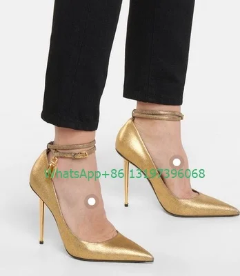 Lady gold lock metal design high heel pointed toe stiletto heel blue nude pumps party elegant dress boots footwear size 4
Lady gold lock metal design high heel pointed toe stiletto heel blue nude pumps party elegant dress boots footwear size 4