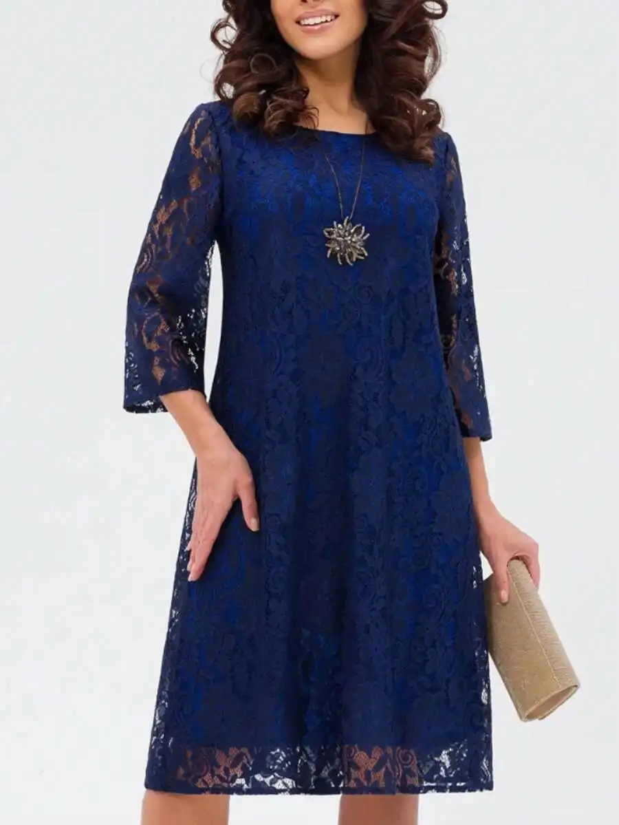 Elegant Blue Lace Party Dress For Wedding Evening Holiday
Elegant Blue Lace Party Dress For Wedding Evening Holiday