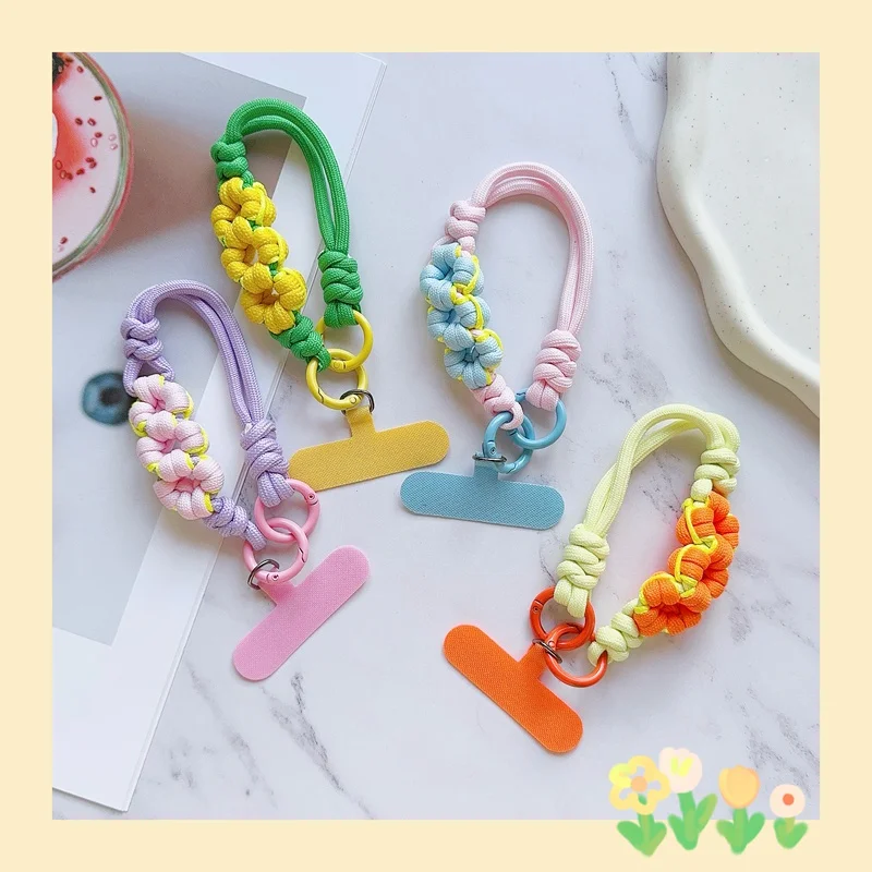 Universal Wrist Strap for Phone Charm Cell Accessories with Patch Key Lanyards INS Flower Bracelet Jewelry Rope Keychain Strap
Universal Wrist Strap for Phone Charm Cell Accessories with Patch Key Lanyards INS Flower Bracelet Jewelry Rope Keychain Strap