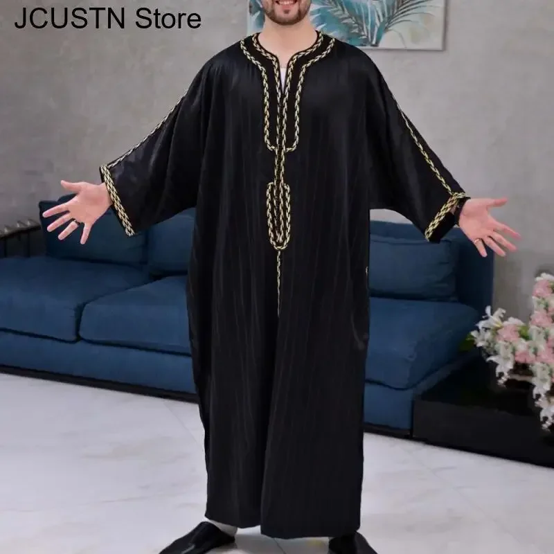Plus Size 3XL 4XL Loose Breathable Print Islam Kaftan Men Clothing Djellaba Abaya Thobe Caftan Muslim Men's Short Sleeve Robe
Plus Size 3XL 4XL Loose Breathable Print Islam Kaftan Men Clothing Djellaba Abaya Thobe Caftan Muslim Men's Short Sleeve Robe
