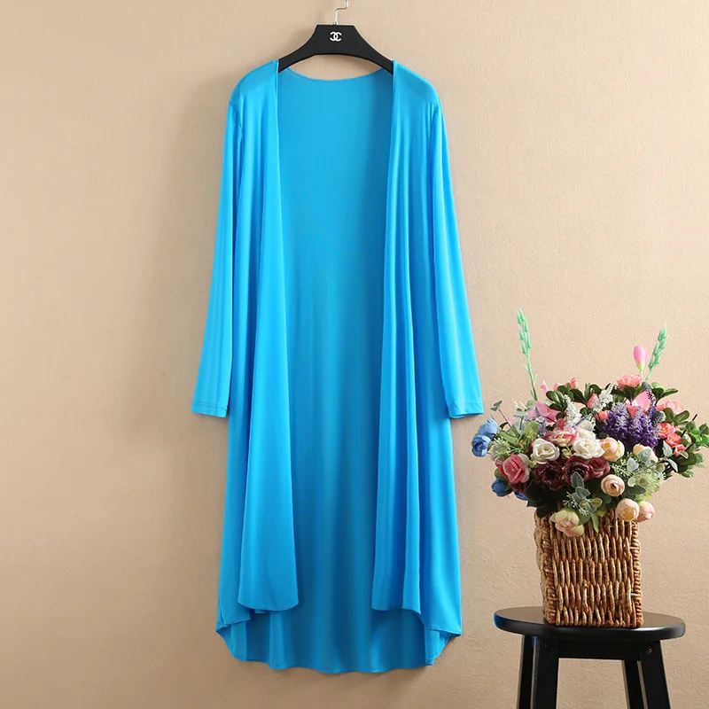 Summer Thin Cardigan Gauze Shawl Women's Long sleeve Lrregular Beach Sunscreen Clothing Solid Casual Blouse Long Outwear Female
Summer Thin Cardigan Gauze Shawl Women's Long sleeve Lrregular Beach Sunscreen Clothing Solid Casual Blouse Long Outwear Female