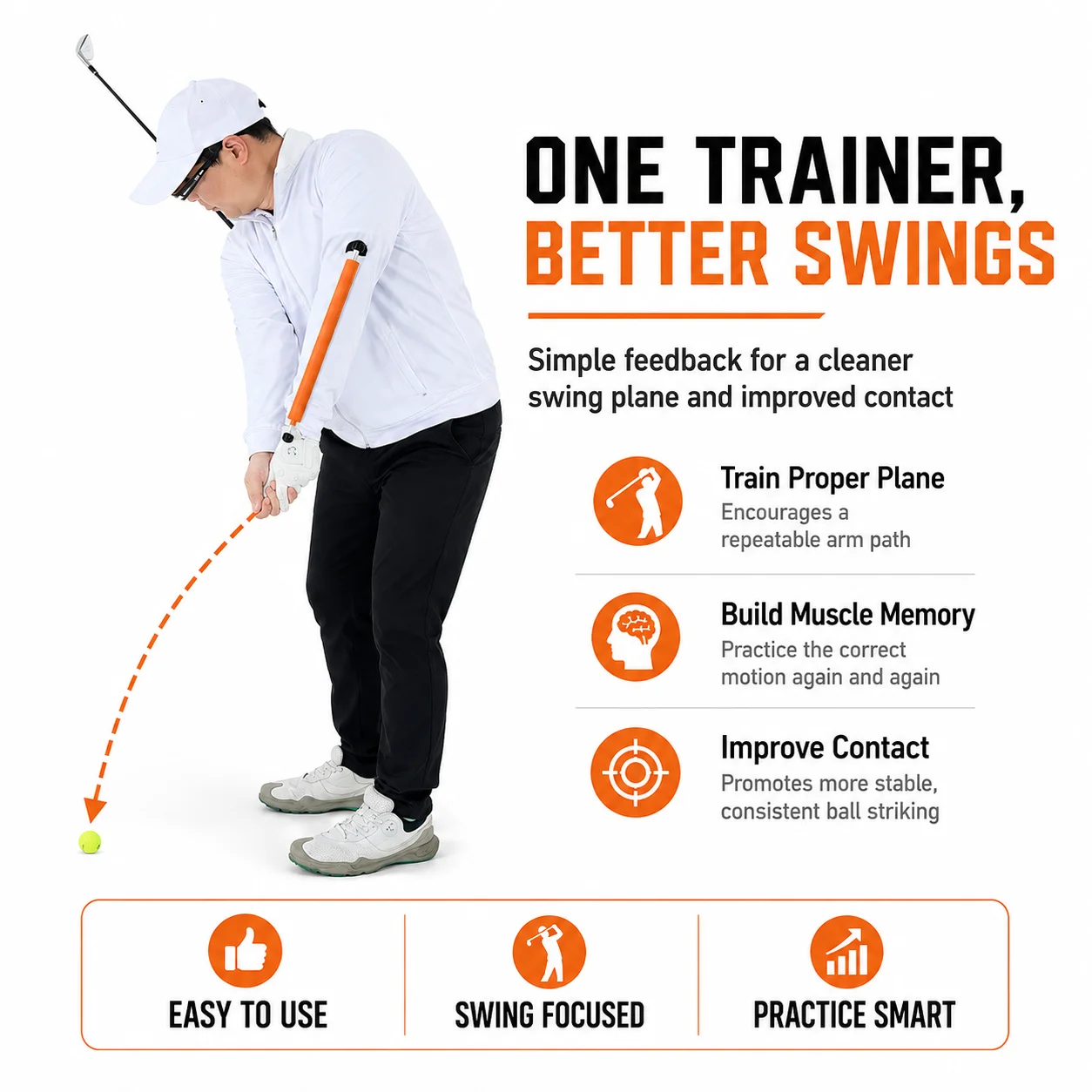 MELE LINKS Golf Chip Swing Trainer Swing Plane Corrector for Short Game
MELE LINKS Golf Chip Swing Trainer Swing Plane Corrector for Short Game