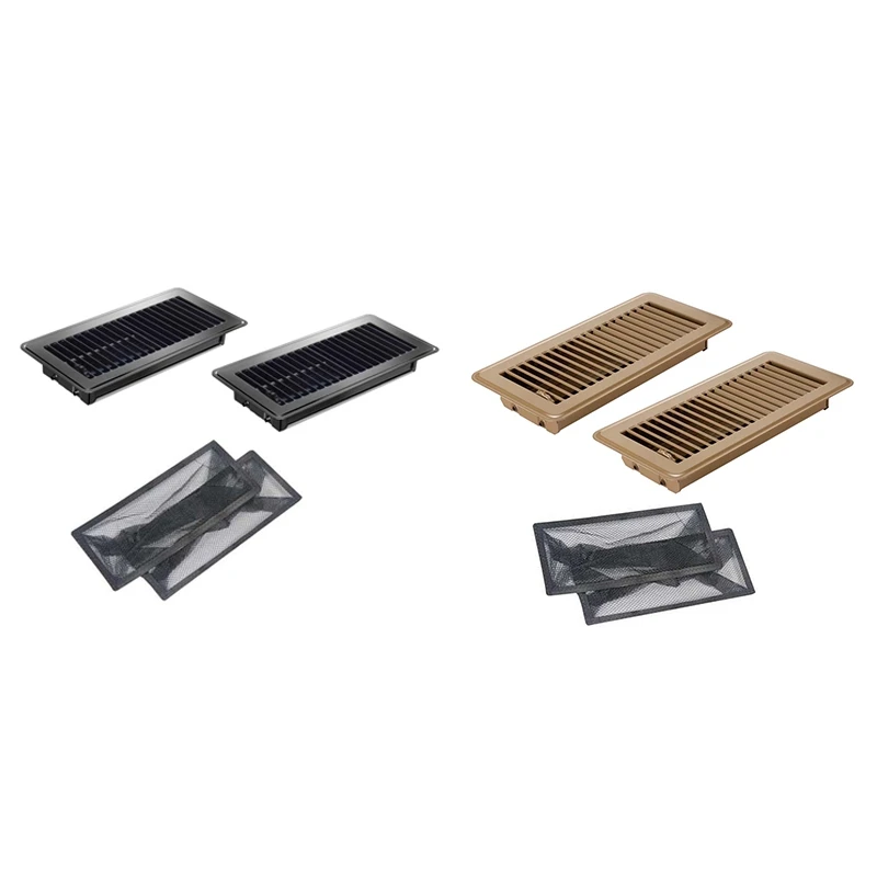 AB08-2Pcs Floor Vent Covers With Air Vent Filter Mesh 2Pcs,Heat Air Vent Covers Floor Vent Covers For Floor Registers
AB08-2Pcs Floor Vent Covers With Air Vent Filter Mesh 2Pcs,Heat Air Vent Covers Floor Vent Covers For Floor Registers
